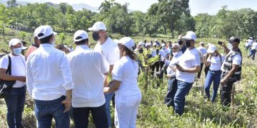 Interior y Policía realiza jornada de reforestación en&nbsp;&nbsp;Bonao y La Vega.