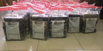 OCUPAN 97 PAQUETES PRESUMIBLEMENTE COCAÍNA EN LUCERNA, SANTO DOMINGO ESTE