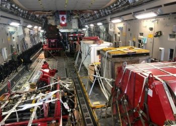 LLEGA A RD AVION DE CANADA CON EQUIPOS PARA RESCATAR MINEROS ATRAPADOS.