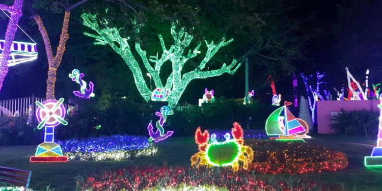 El alcalde de Hato Damas, Félix Alcántara, dejó inaugurada por todo lo alto la primera edición del Parque de Luces «Brillante Navidad Hato Damas 2022», dónde asistieron cientos de niños, niñas, adolescentes en compañia de sus padres.