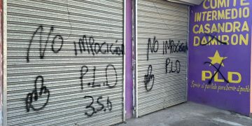 PLD denuncia actos vandálicos en su local y vallas publicitarias en el distrito municipal La Caleta