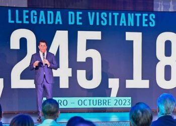Llegan al país 8,245,189 turistas al mes de octubre.