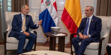 Abinader y Rey de España, Felipe VI, se reunieron por una hora en Palacio Nacional