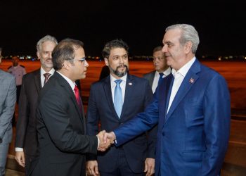 Abinader llegó este jueves a Brasil en la última parte de su viaje que inició en Europa