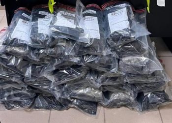 AEROPUERTO CIBAO: ARRESTAN MUJER CON DOS MALETAS LLENAS PRESUMIBLEMENTE MARIHUANA