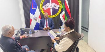 Presidente Hermandad de Veteranos se reune con la Dra Yubelkis Aquino, candidata a presidir CMD