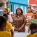 Jornada solidaria de Educación Calzada lleva alegría a niños de Katanga Los Mina