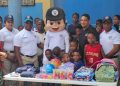 Policía Comunitaria realiza campamento recreativo para 120 niños en Capotillo
