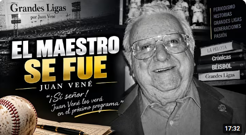 Juan Vené, el maestro del béisbol venezolano, deja un legado de casi siete décadas